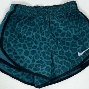 Nike Dri-FIT Tempo Running Shorts XS Blue Leopard Print Lined NWT